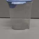 Pet Food Storage Container with Graduated Cup and Seal Buckles Food Dispenser for Dogs Cats (Blue)