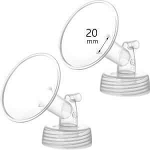20mm Flange Compatible with Spectra S1 S2 9 Plus Synergy Gold Breastpump Replacement to Spectra Pump Parts and Flange; Not Original; Replaces Shield