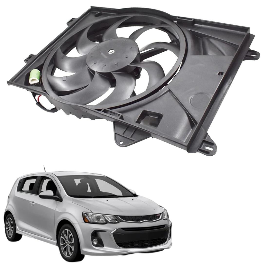 Engine Radiator Cooling Fan Assembly Replacement for Sonic 1.8L 2012-2015 Replacement for GM3115244 622840 95352380