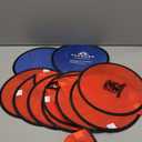 10 Small fans, circle, mixed colors, blue and red