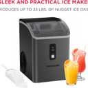 Frigidaire Countertop Crunchy Chewable Nugget Ice Maker, 33lbs per Day, Gunmetal