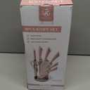 Kitchen Chef Knife Sharp 9 Piece Set, Premium Stainless Steel Knife Blade & Hollow Non-Slip Handles - 360 Degree Rotating Block Stand Cooking Set