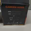 Giraffe Tools Garden Hose 25FT Lightweight Lay Flat Water Hose Kink Free Flexible Hose with 9 Spray Function Nozzle, Black