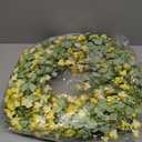 Summer 24-inch Wreath Sour Date Flower Yellow Flower Wreath Front Door Porch Patio Decoration Holiday Celebration Party Office Decoration