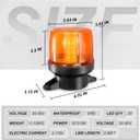 2PCS Amber Strobe Lights, 30-Led Emergency Safety Mini Strobe Beacon Lamp, Caution Flashing Warning Light For Cars, Trucks, Tow, Bus, Tractor, Trailer, ATV, RV, Vehicles