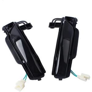 Riloer 2 pcs Driver Side + Passenger Side Smoke Lens Sequential Flowing Light, 1 Pair Mirror Turn Signal Light, 2011-2020 Compatible with Jeep Grand Cherokee WK2