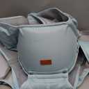 BabbleRoo Grow Carrier  Safety-Certified 6-in-1 Toddler & Baby Carrier with Hip Seat, Ergonomic & Adjustable Toddler Carrier 7-50 lbs with Hip Support, Hood for Sun Protection, Newborn to Toddler