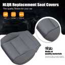NLQR Driver or Passenger Bottom Cloth Replacement Seat Cover & Seat Foam Cushion Compatible with Chevy Silverado Tahoe Suburban GMC Sierra 2014 2015 2016 2017 2018 2019 Dark Ash Gray #H2T or 4DP