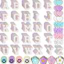 Chenille Letter Patches Self Adhesive Stickers for DIY 136 Pcs Fuzzy Cute Varsity Patches Embroidery Jackets, Jeans Patches Gift Bag Decoration