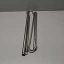 Hanging Closet Rod, 2 Pack Adjustable Height & Width Closet Rods for Hanging Clothes-Closet Extender Hanging Rod Space-Maximizing Design Suitable for Hanging and Drying Clothes, Silver