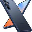 TORRAS Guardian Shockproof for Samsung Galaxy S25 Case, [12FT Military Grade Drop] Thin & Soft Touch for Samsung S25 Case, Translucent Matte Protective Slim Case for Samsung S25, Blue