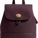 COACH Women's Turnlock Backpack Black Currant One Size