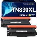 TN830XL Toner Cartridge Compatible Replacement for Brother DCP L2640DW L2647DW HL L2420DW L2460DW L2460DWXL L2465DW L2480DW L2865DW MFC L2820DW L2900DWXL L2980DW (2 Black)