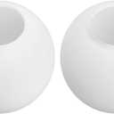 Wall Sconces Lighting Replacement Glass Globe Shade Set of Two, Modern White Lampshade Glass Globe Accessories for Wall Sconces,5.9 Diameter (Milk White)