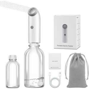 Portable Travel Bidet with Water Absorbing Ball, 360 Full Usage Electric Handheld Bidet Sprayer, Rechargeable USB-C, Dual Modes Feminine Washer for Postpartum Care, Camping & Personal Hygiene