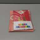 3 x Colorful Happy Birthday Banner with 12pcs Pennant Banner Flags, Rainbow Happy Birthday Sign with Shiny Gold Letters, Party Decorations for Boys Girls, DIY Party Supplies (Multi-color)