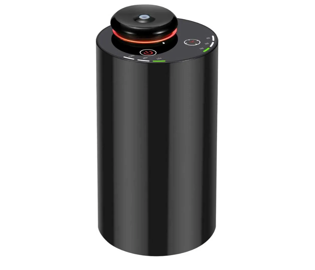 Waterless Essential Oil Diffuser, Battery Powered Mini Scent Air Machine, Aromatherapy Mist Diffuser for Home Room Car Office (Black-PP)