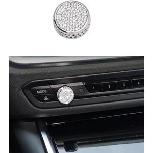 CONGCONG for BMW Bling Volume Tune Button Crystal Accessory Interior Knob Cover Compatible Fit BMW 330 i 2020-2022/X3 2021-2022/430 2021-2022/ X4 2022-2023/ X5 2019-2023/X6 2020-2023 (Volume)