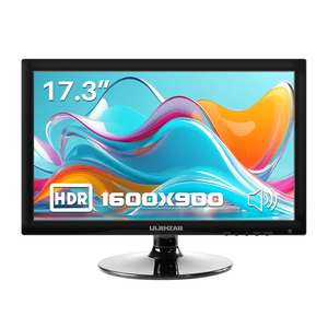 17.3-Inch Computer Monitor,HDMI Monitor,HD 1600 * 900 Built-in Speaker,HDMI VGA, USB C Desktop Computer Monitor,with Remote Control，VESA Mountable,for PC,Raspberry Pi Switch PS4/5 Laptop