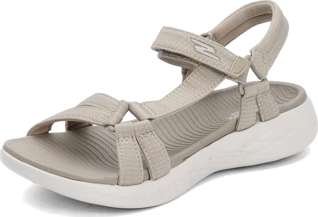 Skechers Women's On-The-go 600-Brilliancy Sport Sandal (5, Natural)