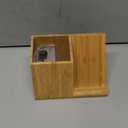 OhM-ega Bamboo Desk Organizer with Wireless Charing, Home Office Organizers for Desk, Wireless Charging Station with Pen Holder, 10W Fast Wireless Charging, Compatible with iPhone and Pixel