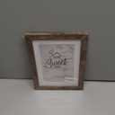 Califortree 5x7 Picture Frame - Can Display Photo 4x6 with Mat, Wood Frame with Shatterproof Plexiglass, Wall & Tabletop Display, Rustic Brown