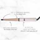 Remington Shine Therapy Argan Oil & Keratin Infused -1 Inch Tapered Curling Wand for Natural Curls, Includes Heat Glove