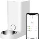 PETKIT Automatic Cat Feeder, 2.4GHz WiFi Automatic Pet Feeder for Cats and Dogs Smart Pet Dry Food Dispenser, Up to 10 Meals per Day, Low Food Reminder, App Control