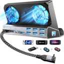 YCE 14-in-1 Dual Fan Steam Deck Dock for Valve Steam Deck & OLED/Switch & 2/Asus ROG Ally & X/Lenovo Legion Go & S & 2/MSI Claw,Nintendo Switch 2 Dock,Steam Deck Accessories,Switch 2 Docking Station