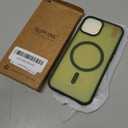 SUPFINE Magnetic for iPhone 14 Case & iPhone 13 Case (Compatible with MagSafe)(Military Grade Drop Protection) Translucent Matte Shockproof Phone Cover,Cangling Green