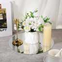12 Pack 12 Inch Acrylic Round Mirror Centerpieces, Mirror Trays Plates for Wedding Table Party Decorations, Wall Decor