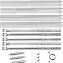 Grill Replacement Parts for Charbroil Performance 5 Burner 463448021 463450022 463451022, 4 Burner 463365021, 463366022 463352521, G325-0002-W1 Heat Plate, G327-2100-W1 Burner, Igniter, Crossover Tube