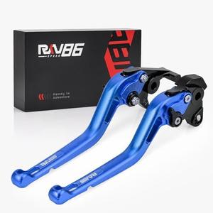 RKV86 Motorcycle Brake Clutch Levers Long Adjustable CNC for Honda CBF1000 (06-09), VFR750 (91-97), VF750S Sabre (82-86), VFR800/VFR800F (02-20), VTR1000F Firestorm (98-05) Blue