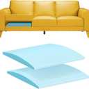RA RUNNING ALIEN Couch Cushion Support for Sagging Seat,20"X20"X2" High Density Foam Sofa Cushion,Arched Furniture Seat Under Cushion Sag Repair for Loveseat,Blue Set of 2