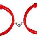 Dlihc Matching Heart Bracelets for Couples, Matching Couples Bracelets for Women Men, Valentines Gift for Boyfriend Girlfriend Best Friend