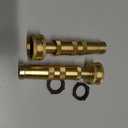 Twinkle Star Heavy-Duty Brass Adjustable Twist Hose Nozzle, 2 Pack, TWIS3432
