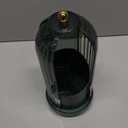 Toothbrush Holders with Cover, Drainage Rotating Electric Toothbrush Organizer, 3 Slots Tooth Brush Holder for Bathroom Counter, Green