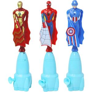 3Pcs Super Hero Launcher Cool Flying Drawstring Boys and Girls Indoor and Outdoor Toys Outdoor Games Birthday