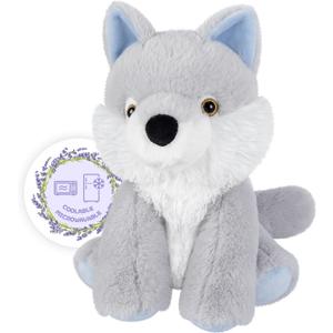 Heatable & Coolable Wolf Stuffed Animals, Cute Microwavable Heating Pad Plushies for Soothing & Relaxation, Stuffed Wolf Plush Toys, Wolf Plush Toy Gift