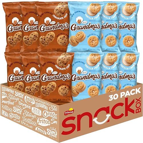 Grandma's Cookies, Mini Cookies Variety Pack, (Pack of 30), BB 5 May 2026