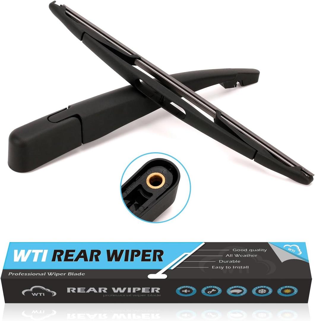 WTI Rear Wiper Arm Blade Set Compatible With Ford Escape 2020-2023 Rear Windshield Window Wiper Kits Replacement OEM LJ6Z 17526 B / LJ6Z-17526-B / LJ6Z17526B