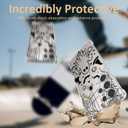 Clear Halloween Phone Case for Samsung S25 Ultra,Black Ghost Pattern Cover Soft Bumper Protective Cute Boys Girls Phone Case for Samsung S25 Ultra-Black Ghost