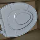 Little2Big Toilet Seat with Built-In Toddler Potty Training Seat, Slow Close, Easy to Install, Made in USA, ELONGATED, White