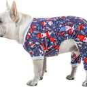 CuteBone Dog Pajamas Christmas Clothes Pjs for Small Dogs Shirts P107S (A02-Xmas107)