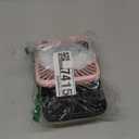 TOPK 2 Pack 5000mAh Portable Desk Fan, Ultra-thin Strong Wind Digital Display 4 Speeds Adjustable Small Quiet Battery Powered Personal Travel Fan for Bedroom, Office, Cruise, Library, Outdoor (Black & Pink)