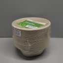 Homestockplus 48 Oz Disposable Bowls - Heavy Duty and Compostable Bowl - Made from Sugarcane and Bamboo Fibers, Microwave Safe - Large Paper Bowl for Soup, Salad, Ramen, Popcorn, etc. [50 Pack]