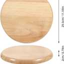 DOITOOL Solid Wood Bar Stool Seat Replacement 11.61 Inch Round Chair Seat Top for Home Office Barstools Seating Part