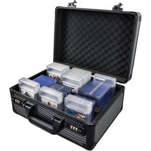 Graded Card Storage Box, Trading Cards Case Storage, Toploader Card Storage Cases for Sports Cards Storage, Baseball Cards Case for 99+ Slabs or 350+ Toploaders