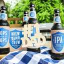 4 x Wooden DAD Letter Ornaments to Paint 7 Inch, Large Size Father's Day Wooden Daddy Cutout DIY Blank Unfinished Wood Father's Gifts Ornament for Crafts Hanging Decorations