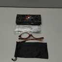 JM 2 Pairs Makeup Reading Glasses Magnifying Flip Down Cosmetic Readers for Women with Spring Hinge +5.0
